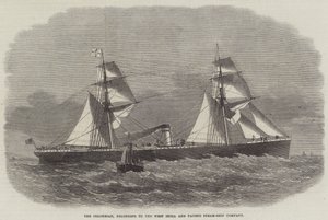 Le Colombien, appartenant à la West India and Pacific Steam-Ship Company
